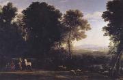 Claude Lorrain Landscape with Erminia and the Shepherds (mk17) painting